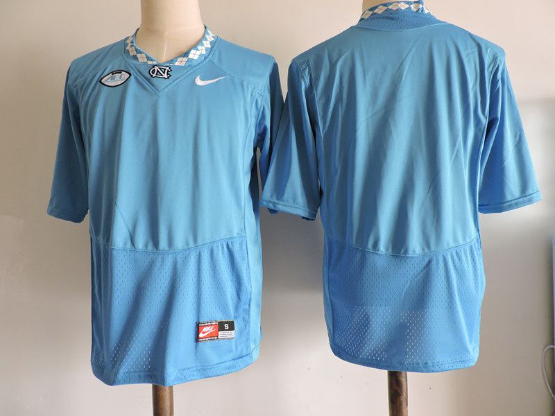 Men North Carolina Tar Heels Blank Light Blue Nike 2025 NCAA Jersey